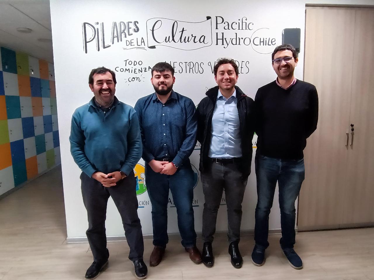 Equipo del proyecto en Pacific Hydro Chile